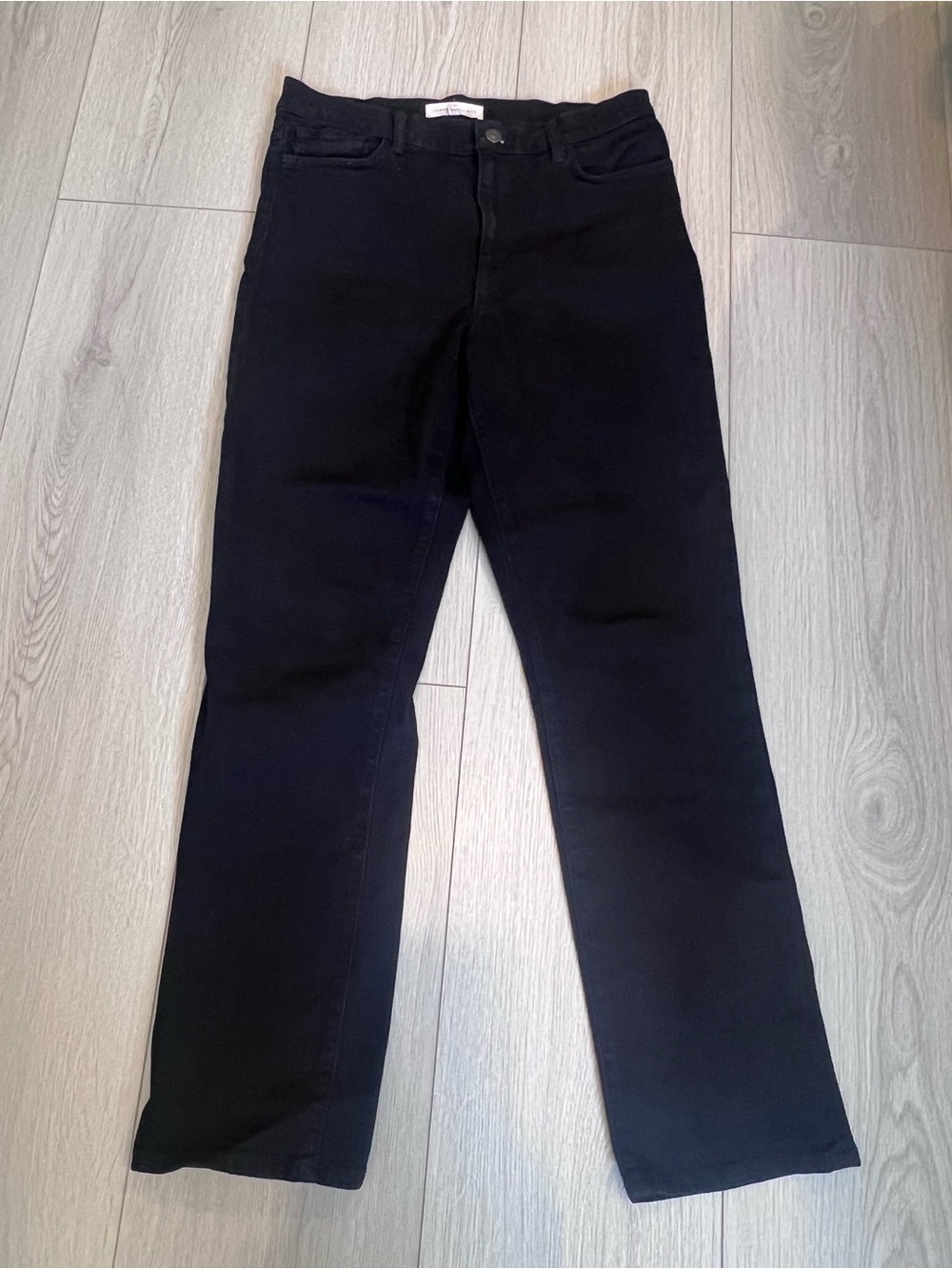 Current/Elliott Men's Black Straight Jeans